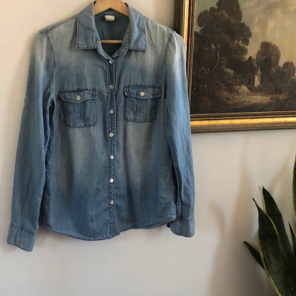J Crew Chambray Button Down